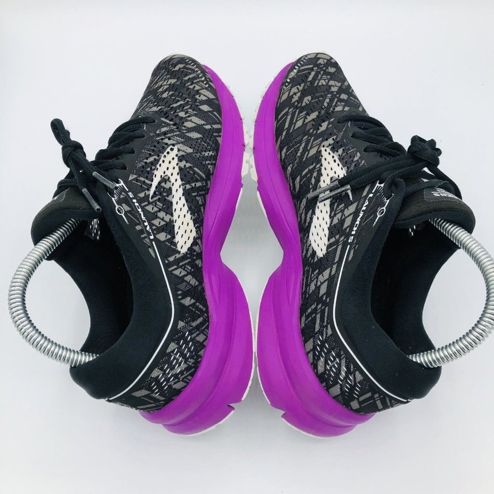 Brooks Women's Black and Purple Running Sneakers - Picture 11 of 11
